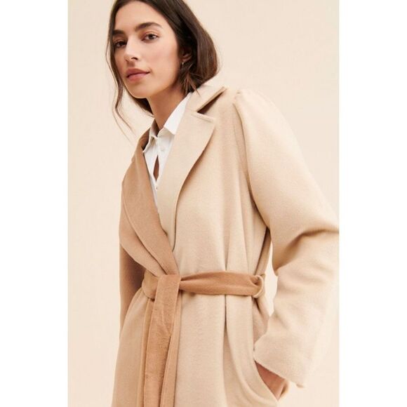 Anthropologie Du Paradis Two Tone Oversized Overcoat Size 3x - Picture 5 of 14